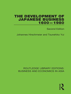 cover image of The Development of Japanese Business, 1600-1980
